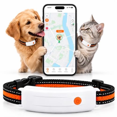 4G LTE GPS Pet Tracker & Virtual Fence (White)