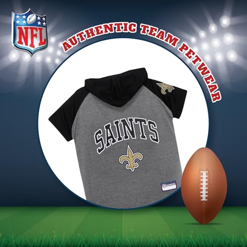 NFL New Orleans Saints Hoodie for Dogs & Cats (Large / New Orleans Saints)