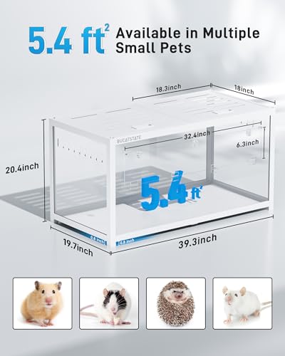 Hamster Cage 3.0 (39.3"L x 19.7"W x 20.4"H / White)