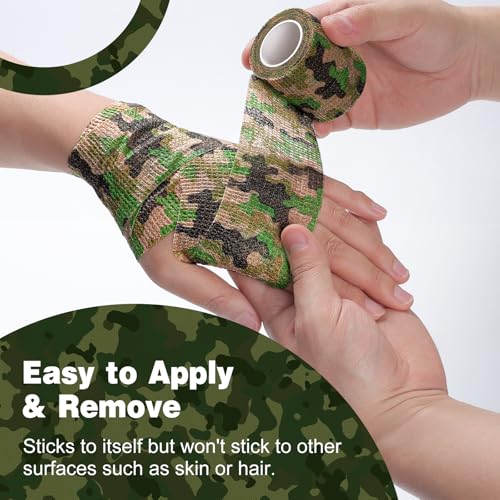 16 Pack Camo Self Adhesive Bandage Wrap (Camo / 2IN - 16Pack)