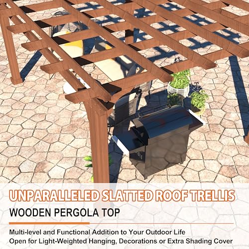 10x12 FT All Cedar Wooden Pergola (10 x 12 FT)