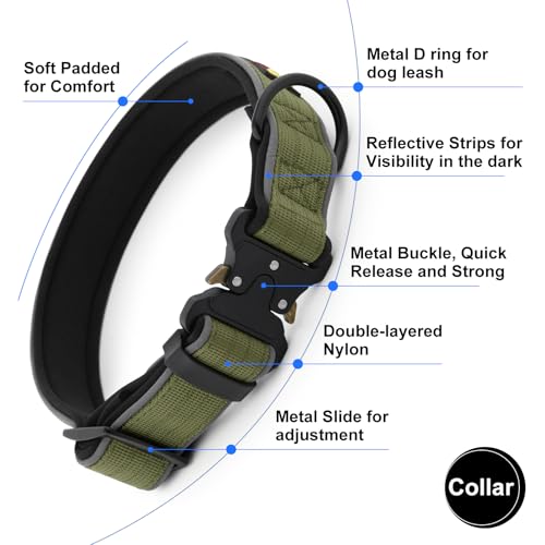 Tactical Dog Collar (XL / Ranger Green)