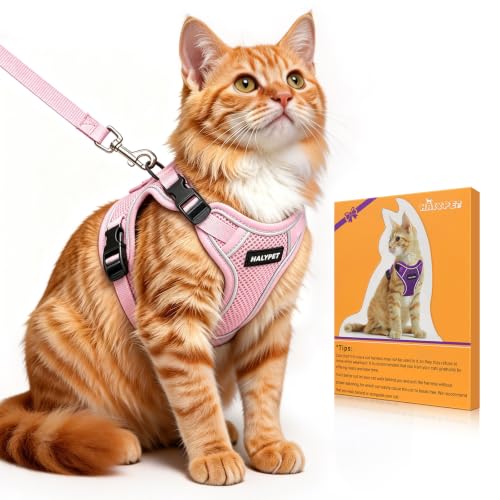 Cat Harness and Leash Set (H600 Pro Pink / Medium (13-18lb))
