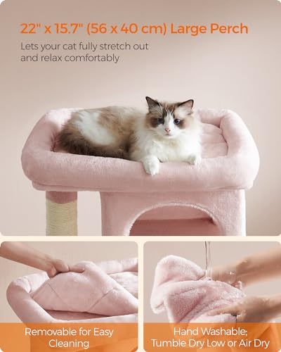 Cat Tree 33.1 (L (23.6"L x 15.7"W x 33.1"H) / Jelly Pink)