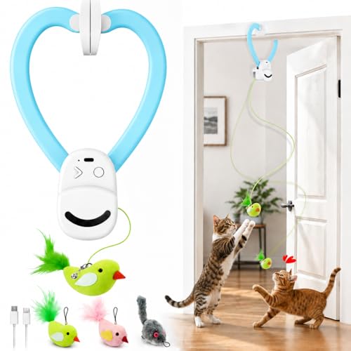 Interactive Cat Toys for Indoor Cats (Blue)