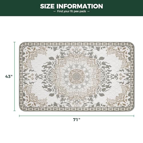 Washable Pee Pads for Dogs (Boho / 43" x 71" (1 Pack))