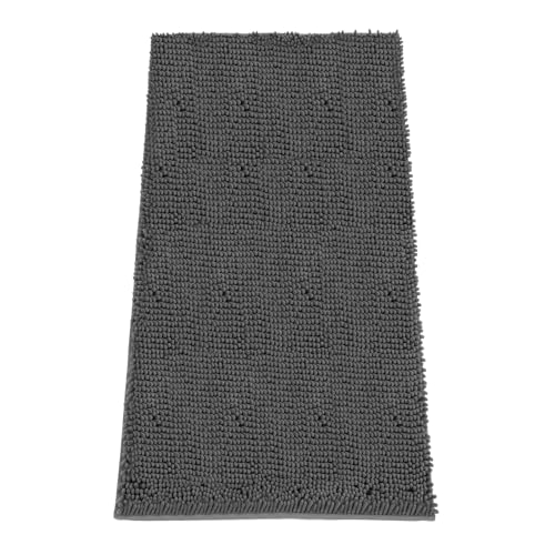 Absorbent Dog Door Mat for Muddy Paws (60"L x 24"W x 1" Th / Dark Grey)