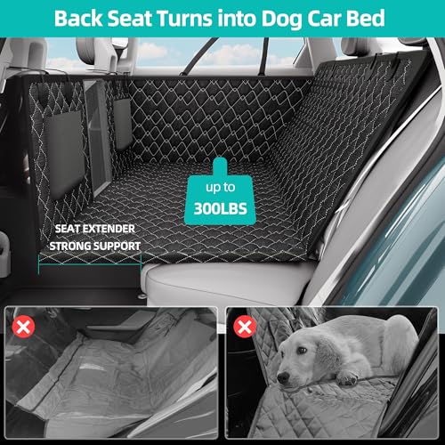 Dog Truck Seat Cover for Back Seat (Fullsizeblack)