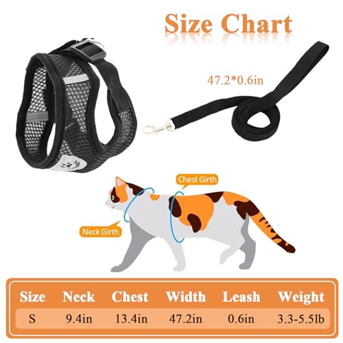 Cat Harness and Leash for Walking