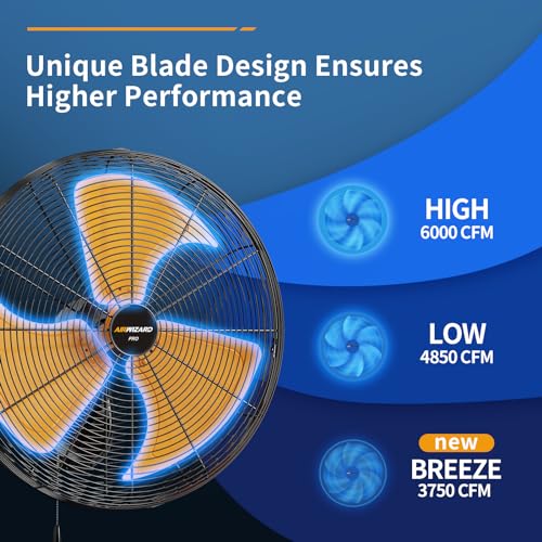Pro Series 20 inch Oscillating High Velocity Wall Mount Fan (20 inch - Indoor)