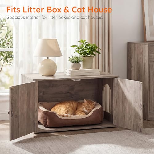 Cat Litter Box Enclosure (Greige)