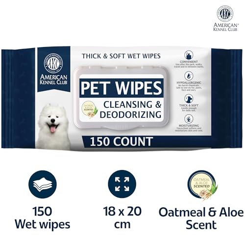 AKC Pet Wipes for Dogs & Cats