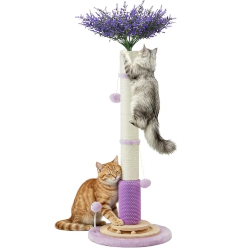 45" Tall Cat Scratching Post for Large (pruple-45inch)