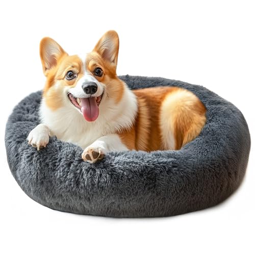28in Large Dog Bed (Dark Grey / 28.0"L x 28.0"W x 8.0"Th)