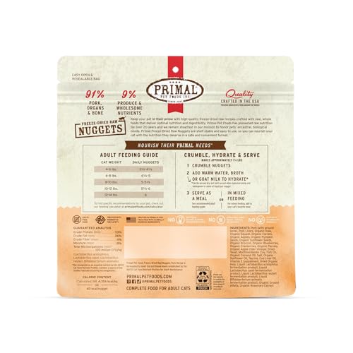 Primal Freeze Dried Raw Cat Food Nuggets (5.5 Ounce (Pack of 1))