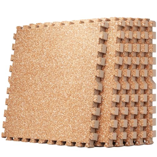 0.79" Thick Gym Flooring for Home Gym (Wood / 24 Sq Ft (6 Tiles))