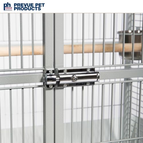 Wrought Iron Select Bird Cage (Pewter / 24.0"L x 20.0"W x 60.0"H)