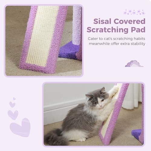 Cactus Cat Tree for Kittens & Small Cats (Purple)