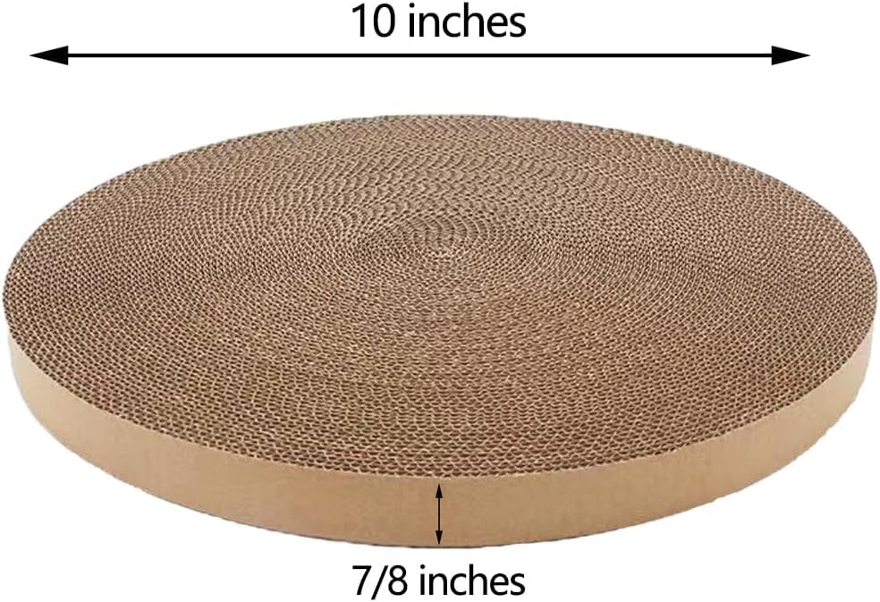 Round Cat Scratcher Replacement Pads (Cardboard / 10*10inch)