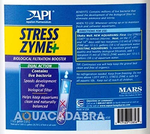 Stress Zyme Freshwater and Saltwater Aquarium Cleaning Solution 1 (1 gal)