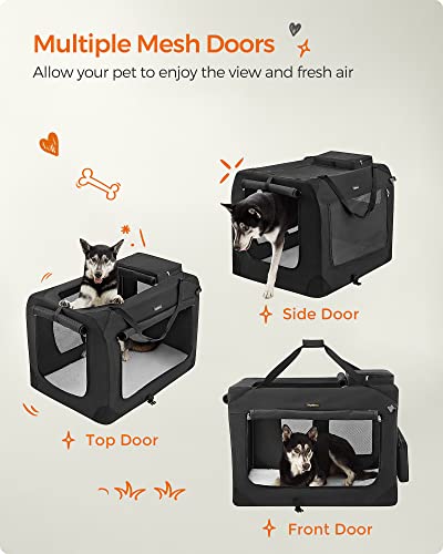 Collapsible Soft Dog Crate (XXXL（40.0"L x 27.0"W x 27.0"H） / Black)