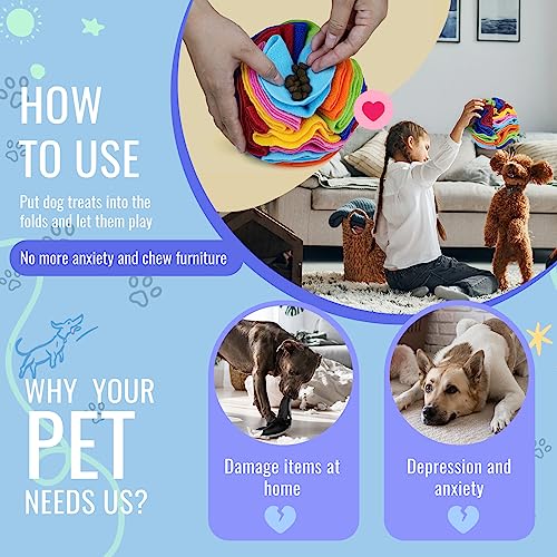 Pet Snuffle Ball (Rainbow color upgrade / 10cm)