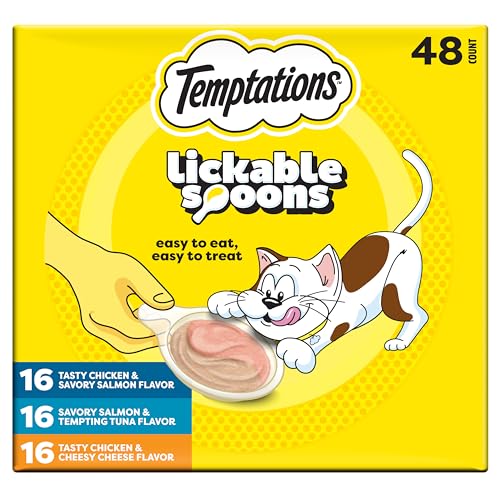 Lickable Spoons Wet Cat Treats (48 Count (Pack of 1))