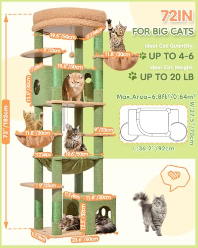 72 in Cat Tree (Cactus)