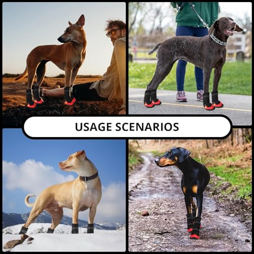 Dog Shoes for Hot Pavement Anti (Size 6: 2.55''x2.36''(L*W))