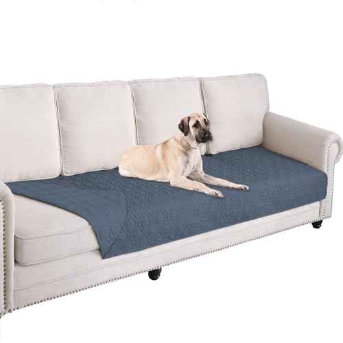 Waterproof Dog Bed Cover Pet Blanket for Furniture Bed Couch Sofa Reversible (40x90 Inch (Pack of 1) / Navyblue)