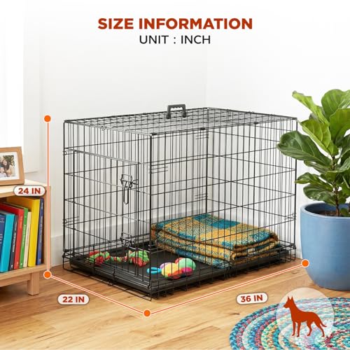 Dog Crate 36" (Black-Single)