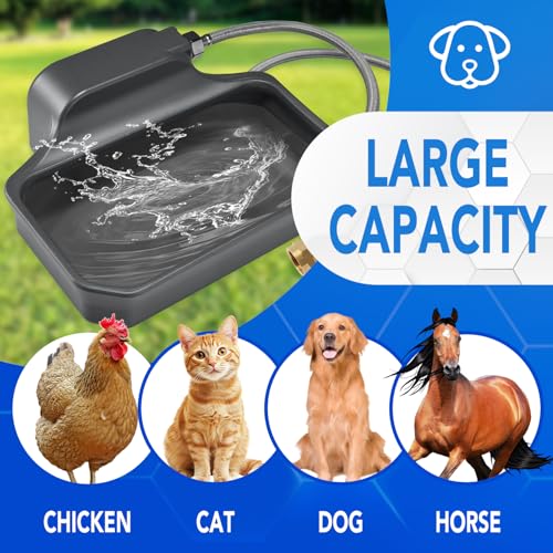 Auto Fill Dog Water Bowl (Grey)