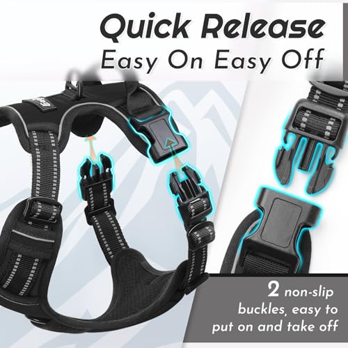 Dog Harness for Large Dogs (Large / Black)