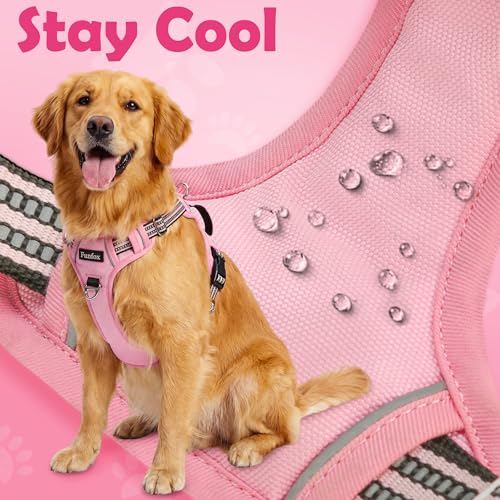 Dog Harness No Pull (Pink / X-Large)