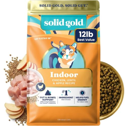 Indoor Chicken Dry Cat Food High Fiber (12 Pound)