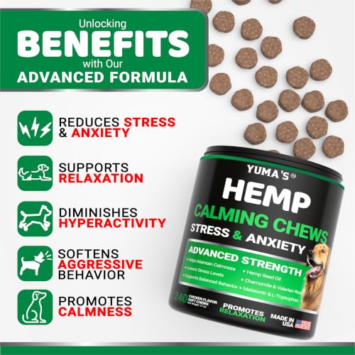 Hemp Calming Chews for Dogs (Calming Chews / 240 Chews)