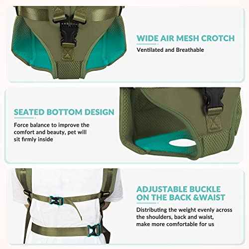 Dog Backpack Carrier (Green)