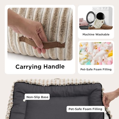 ComfyFleece® Shown on TV Fluffy Dog Couch for Pets (30x20x10" / Amphora)
