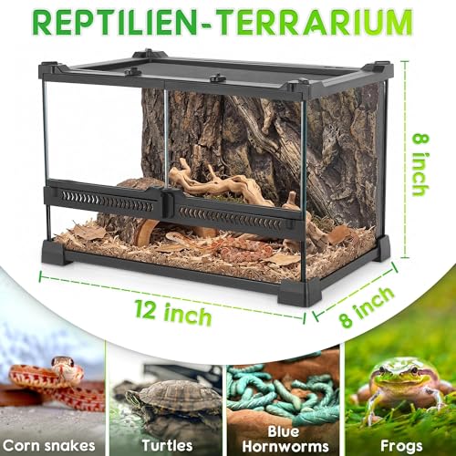 12"x8"x8" Reptile Terrarium