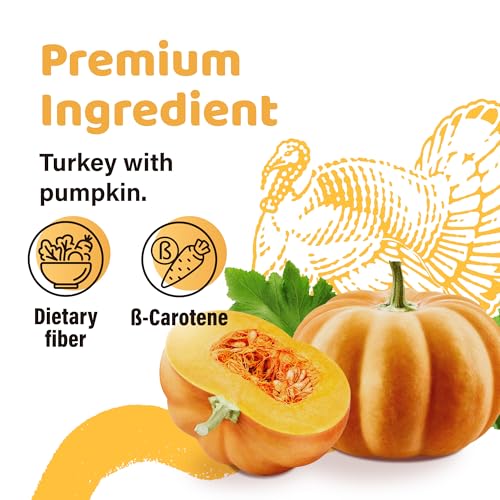 Turkey Dog Treats (3.5 Ounce (Pack of 5) / Pumpkin, Braided Stick)