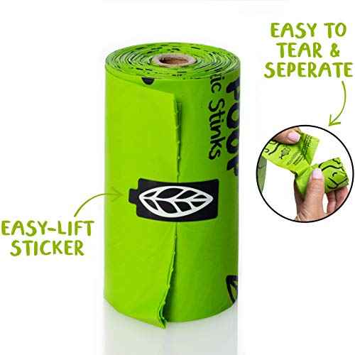 Home Compostable Dog Poop Bags on Refill Rolls (240 Count (Pack of 1))