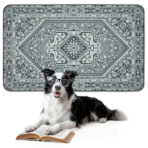 Washable Pee Pads for Dogs (Boho Grey / 39" x 63" (1 Pack))