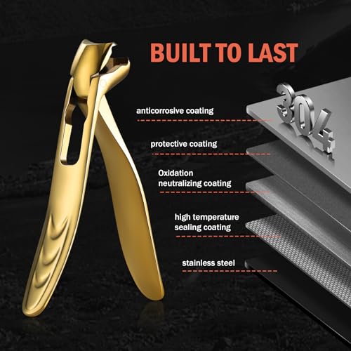 Toenail Clippers for Seniors (Golden / Large)