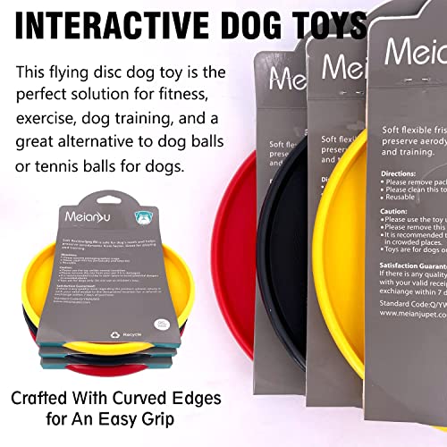 Dog Flying Disc (Black & Yellow & Red)