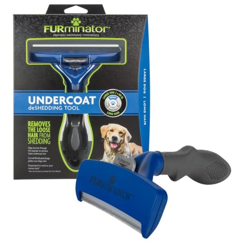 Large Dog Undercoat deShedding Tool for Long Hair (long hair - new model / Large)