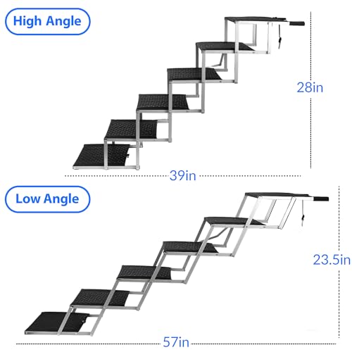 Foldable Dog Stairs for Car (6 Steps)