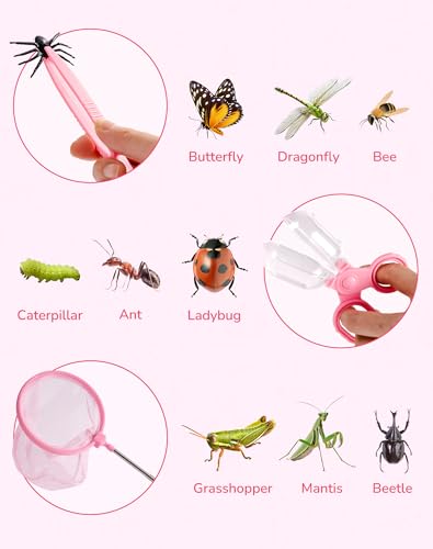 Upgraded Bug Catcher for Kids (Pink)