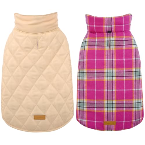 Waterproof Dog Coat (Rose / 2X-Large (Pack of 1))