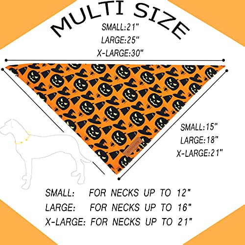 Halloween Dog Bandanas 2 Pack (Halloween / Small)