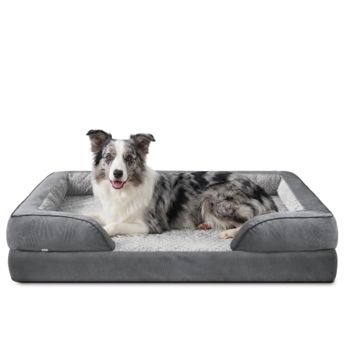 L Plus Orthopedic Dog Bed for Large Dogs (Grey / L- PLUS (38"x 28"x 7"))